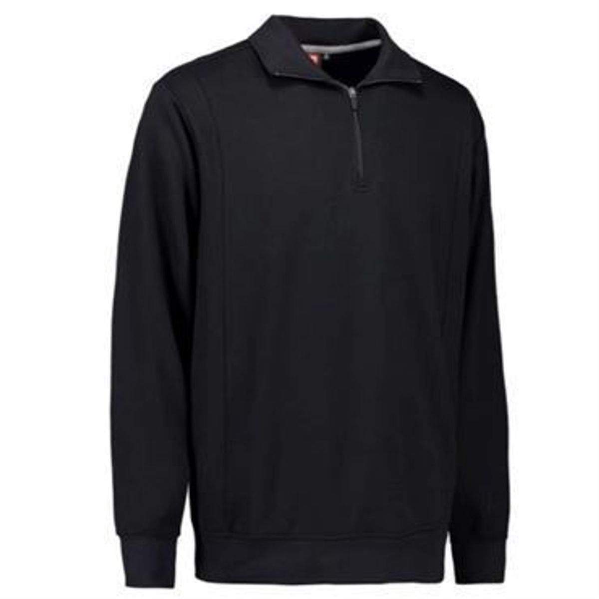 Id Sweatshirt Med Krave 0603 Sort-xl