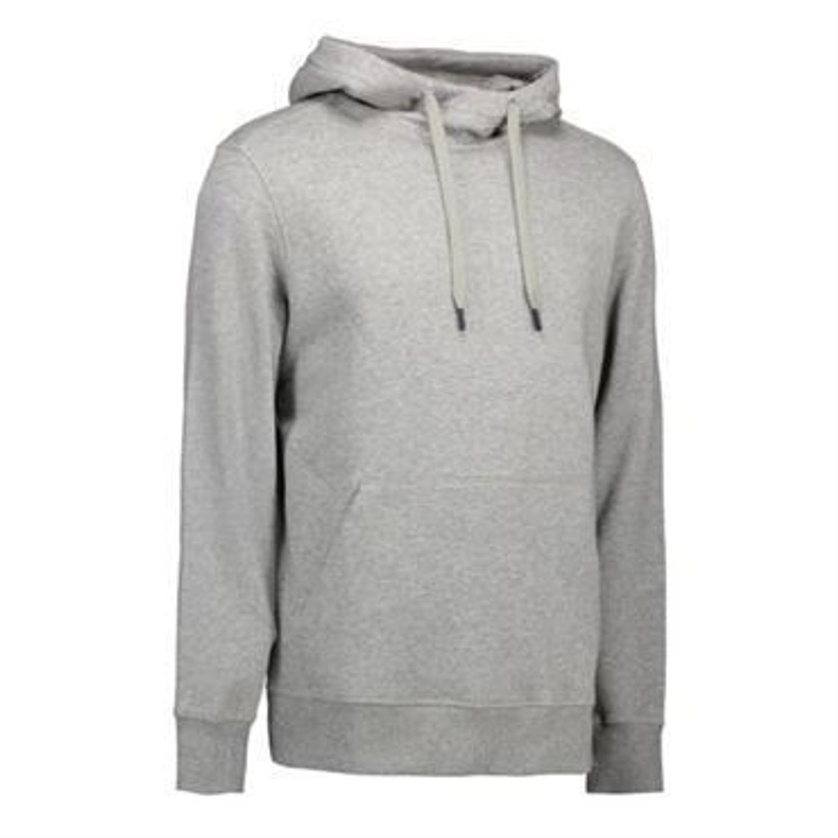 Id Sweatshirt Med Hætte 0636 Grå Melange-3xl