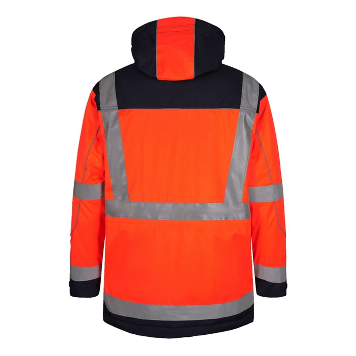 Fe-engel Safety Parkajakke - Orange/grå-5xl