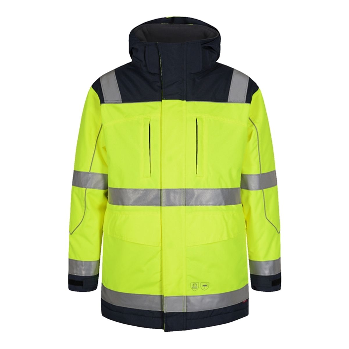 Fe-engel Safety Parkajakke - Gul/marine-3xl