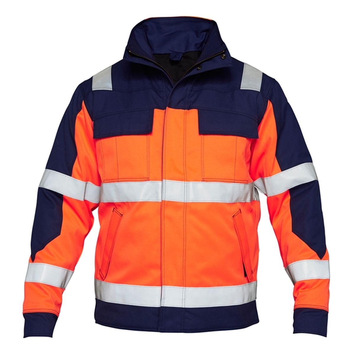 Fe-engel Safety+ Vinterjakke En 20471 - Orange/marine-3xl