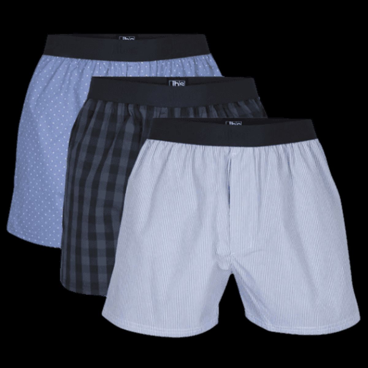 Jbs 3-pack Løse Boxershorts Økologisk Bomuld-small