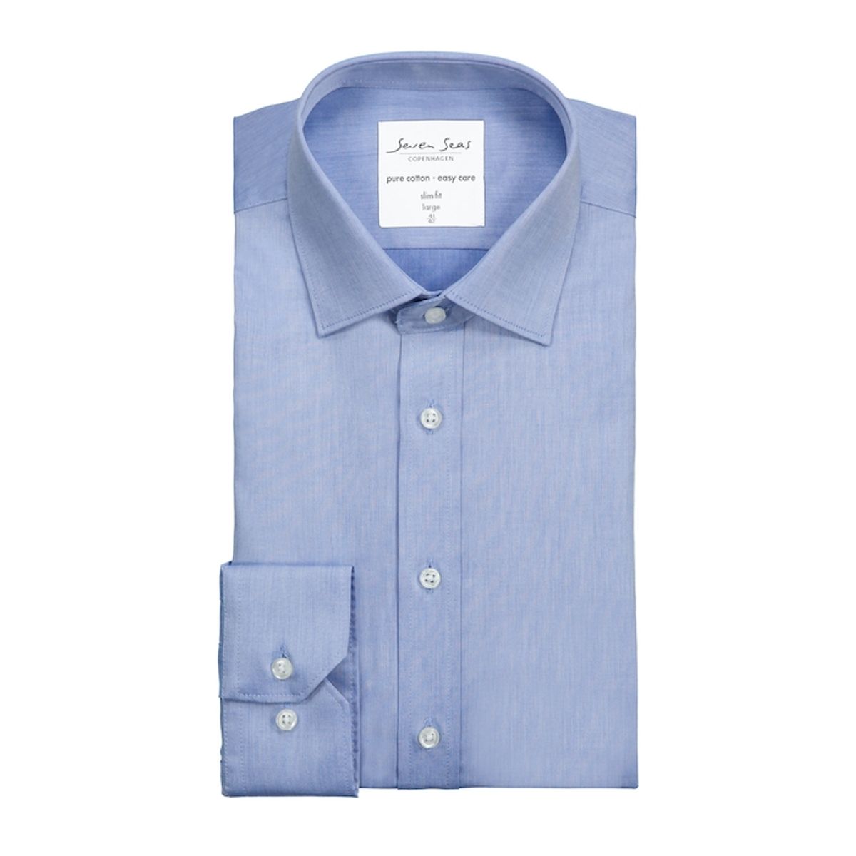 Seven Seas Skjorte Slim Fit Ss30 Light Blue