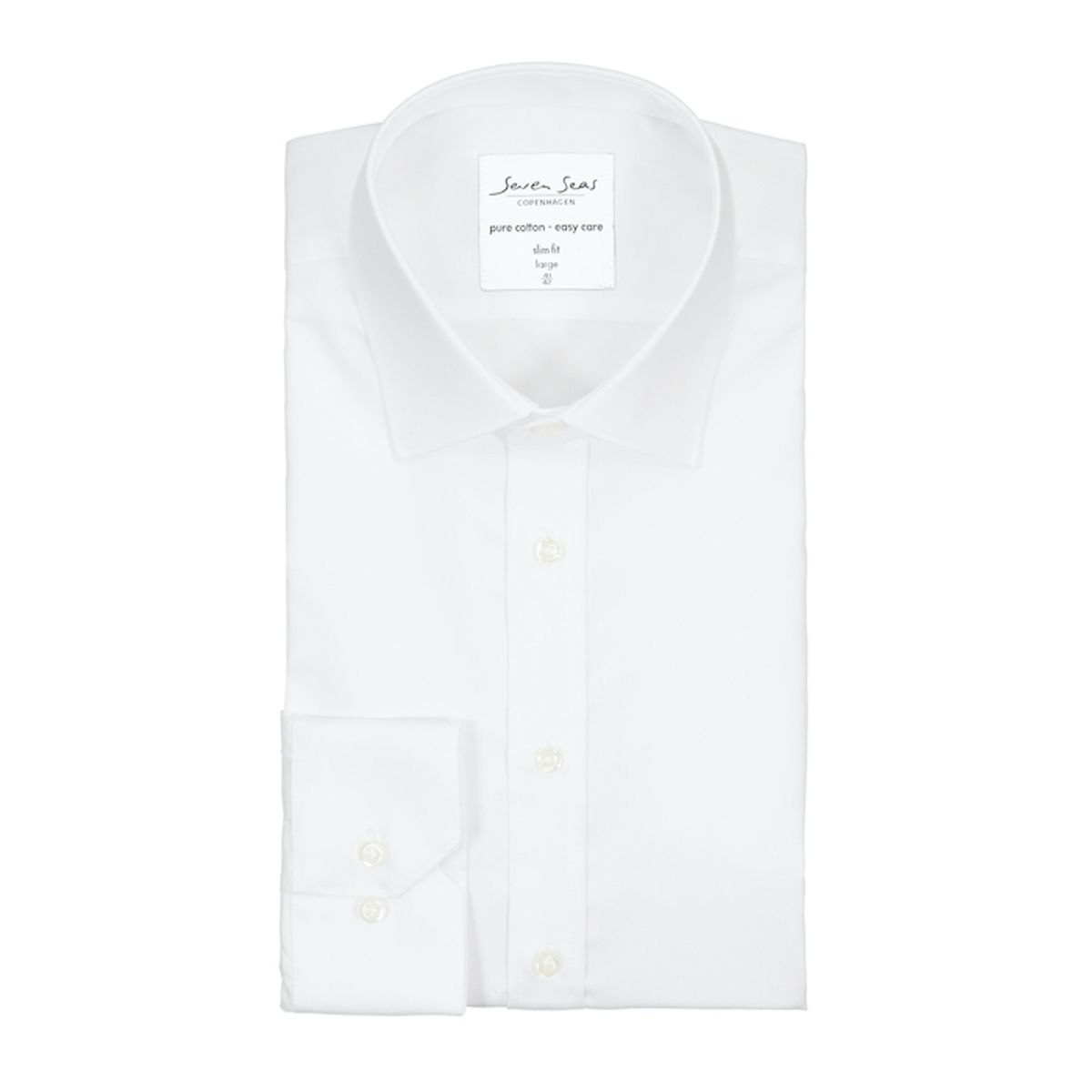 Seven Seas Skjorte Slim Fit Ss30 White