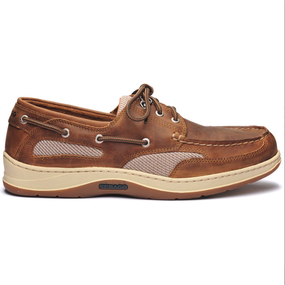 Sebago Sejlersko Cloverhitch Ii Fgl Waxed Brown Cinnamon