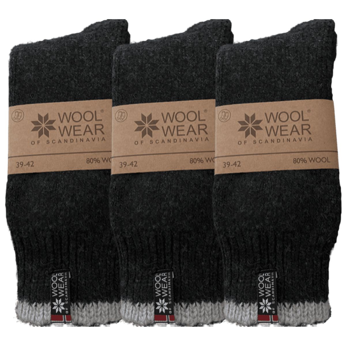 Wool Of Scandinavia 3-pak Eskimo Ragsokker_35-38