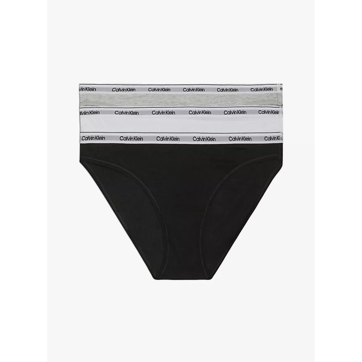 Calvin Klein Women 3-pack Bikini Qd5207e White/grey/black