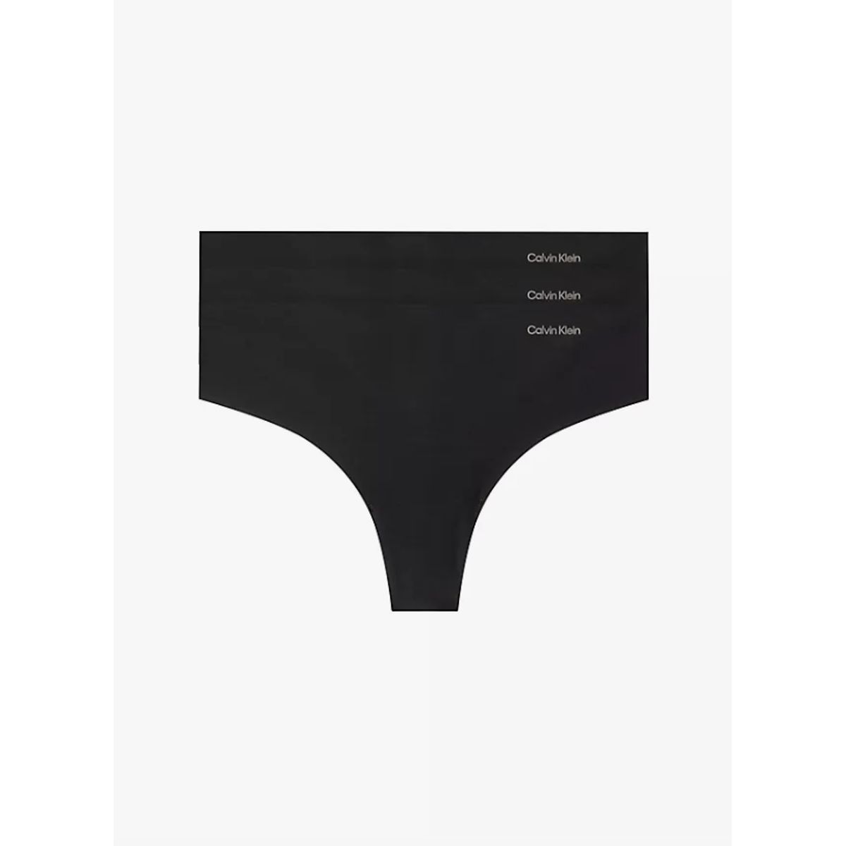 Calvin Klein Women 3-pack Thong Qd3558e Invisibles Black