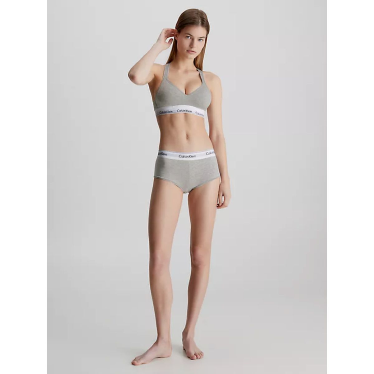 Calvin Klein Women Bralette Lift Qf1654e Grey Heather