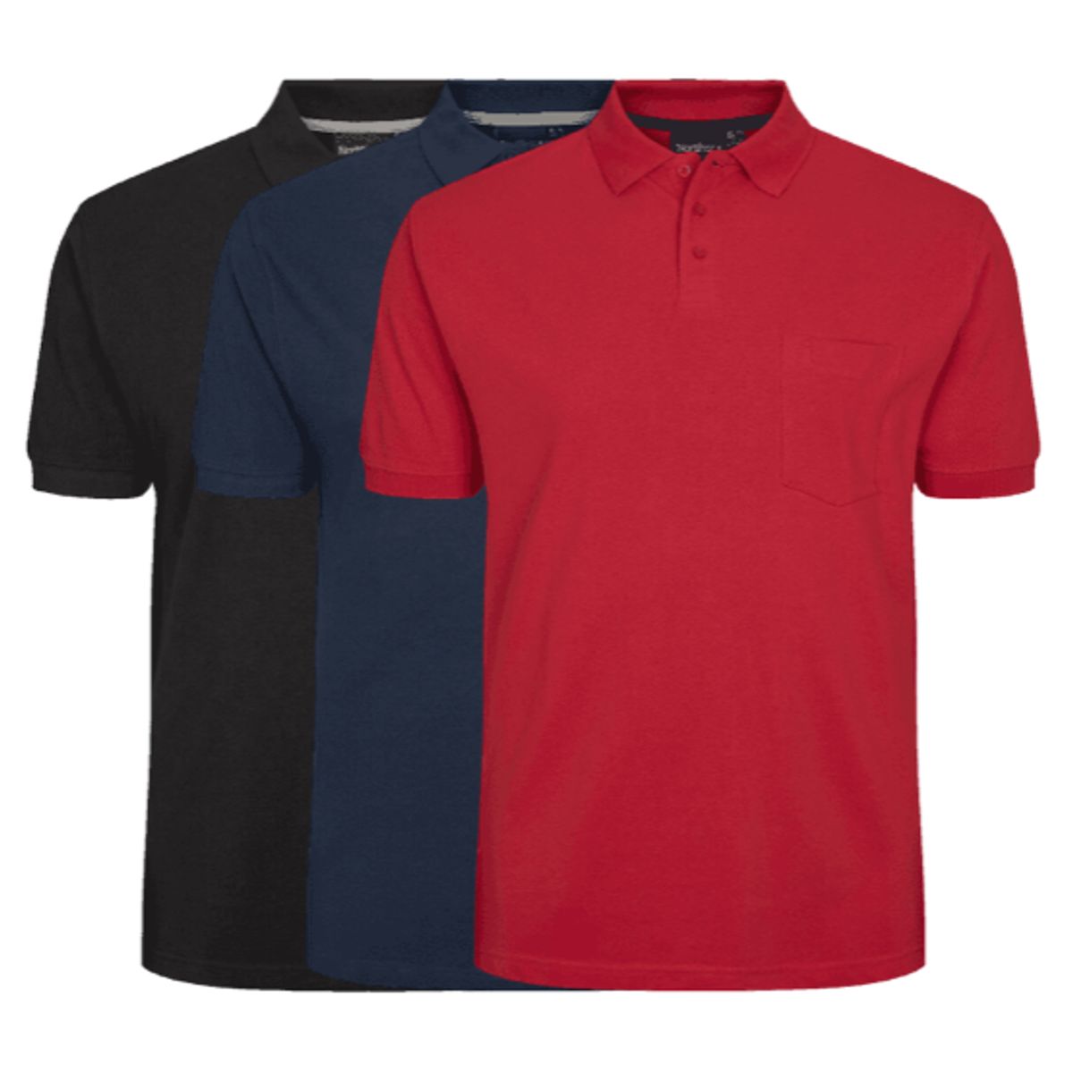 North 56°4 3-pack Polo 99011 Mix-6x-large