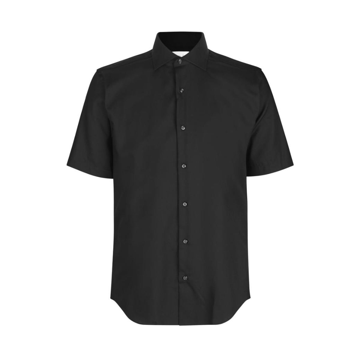 Seven Seas Kortærmet Skjorte Modern Fit Ss254 Black