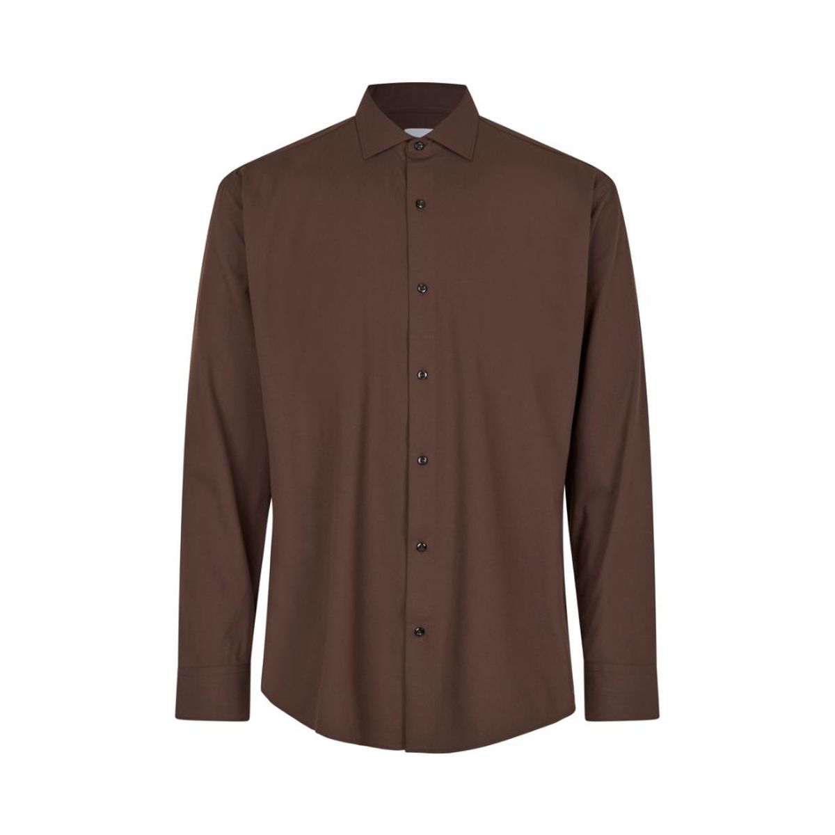 Seven Seas Hybrid Skjorte Modern Fit S50 Mocca-39/40-m