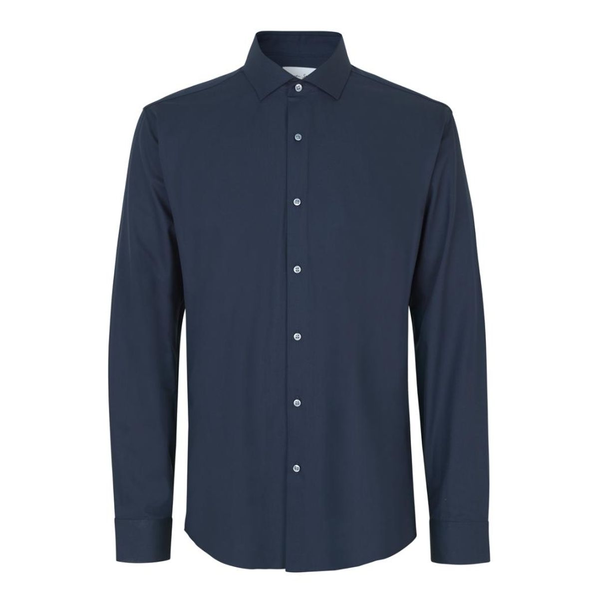 Seven Seas Hybrid Skjorte Modern Fit S50 Navy_39/40-m