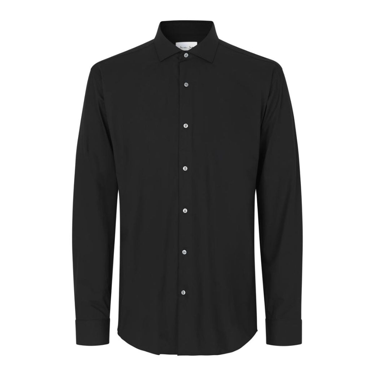 Seven Seas Hybrid Skjorte Modern Fit S50 Black