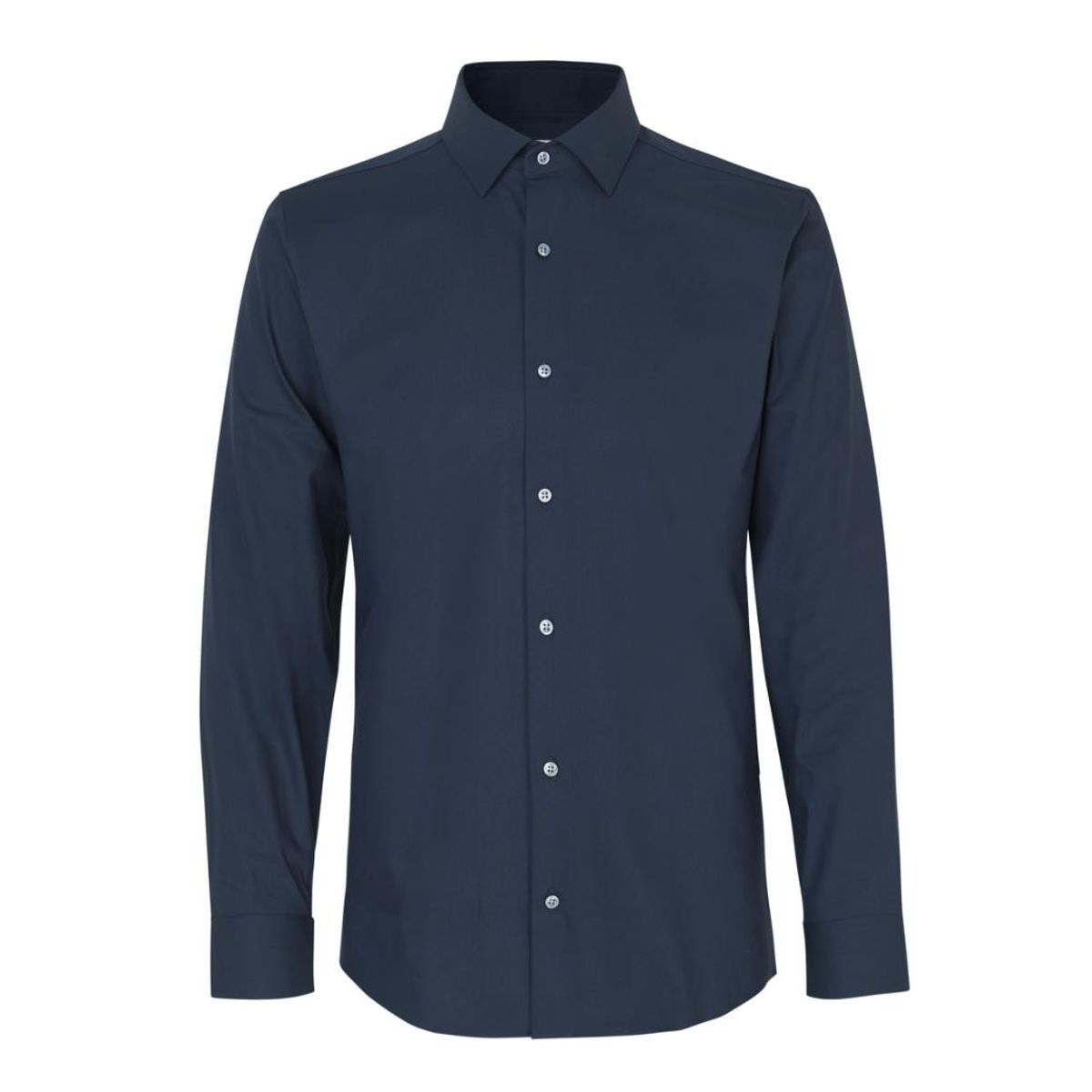 Seven Seas Hybrid Skjorte Slim Fit S51 Navy