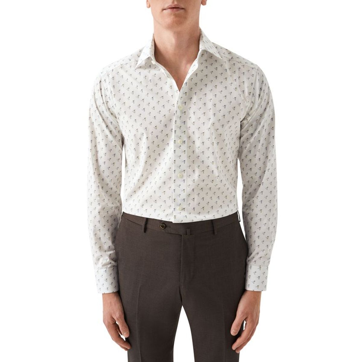 Drink Print Signature Poplin Shirt