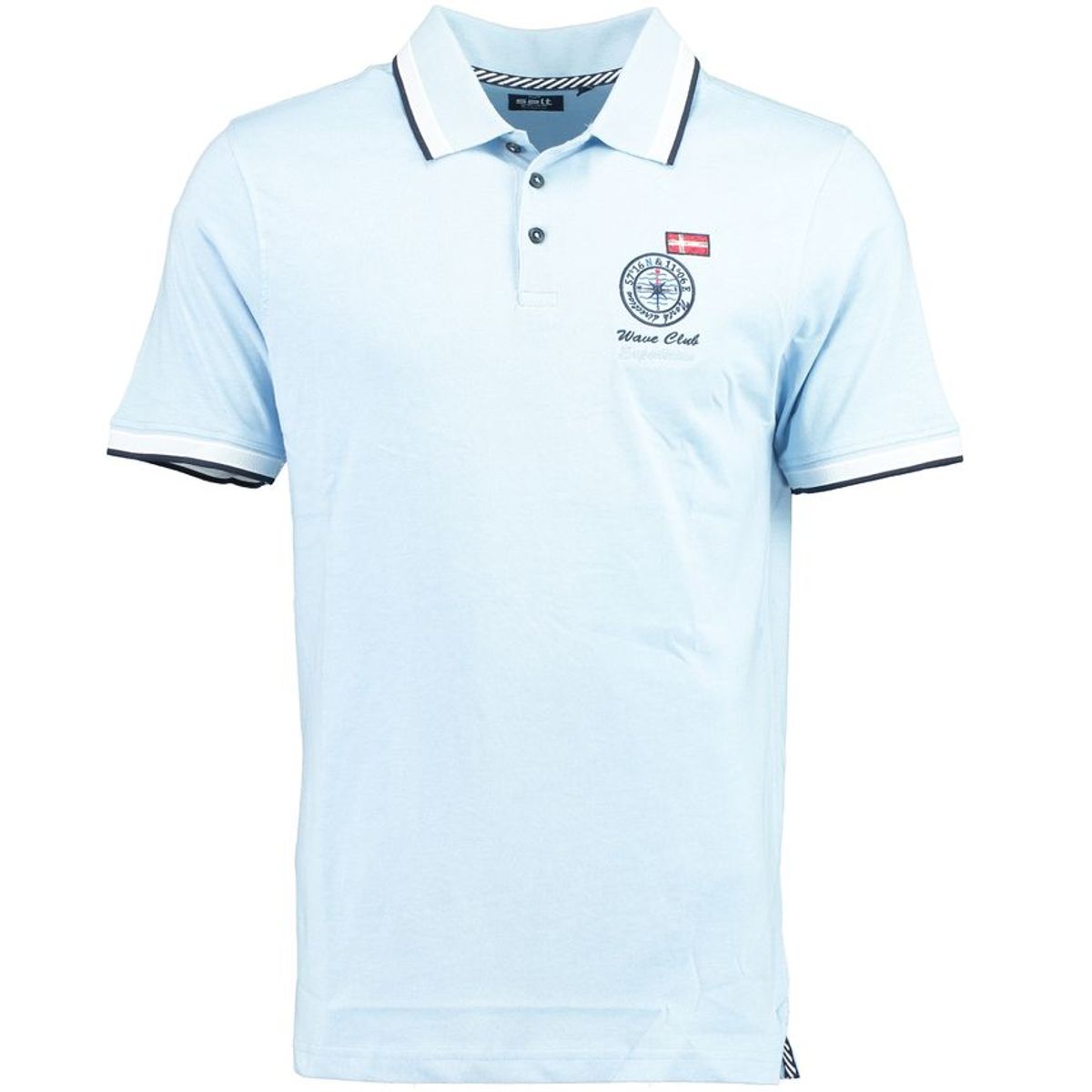 Mens slub yarn polo