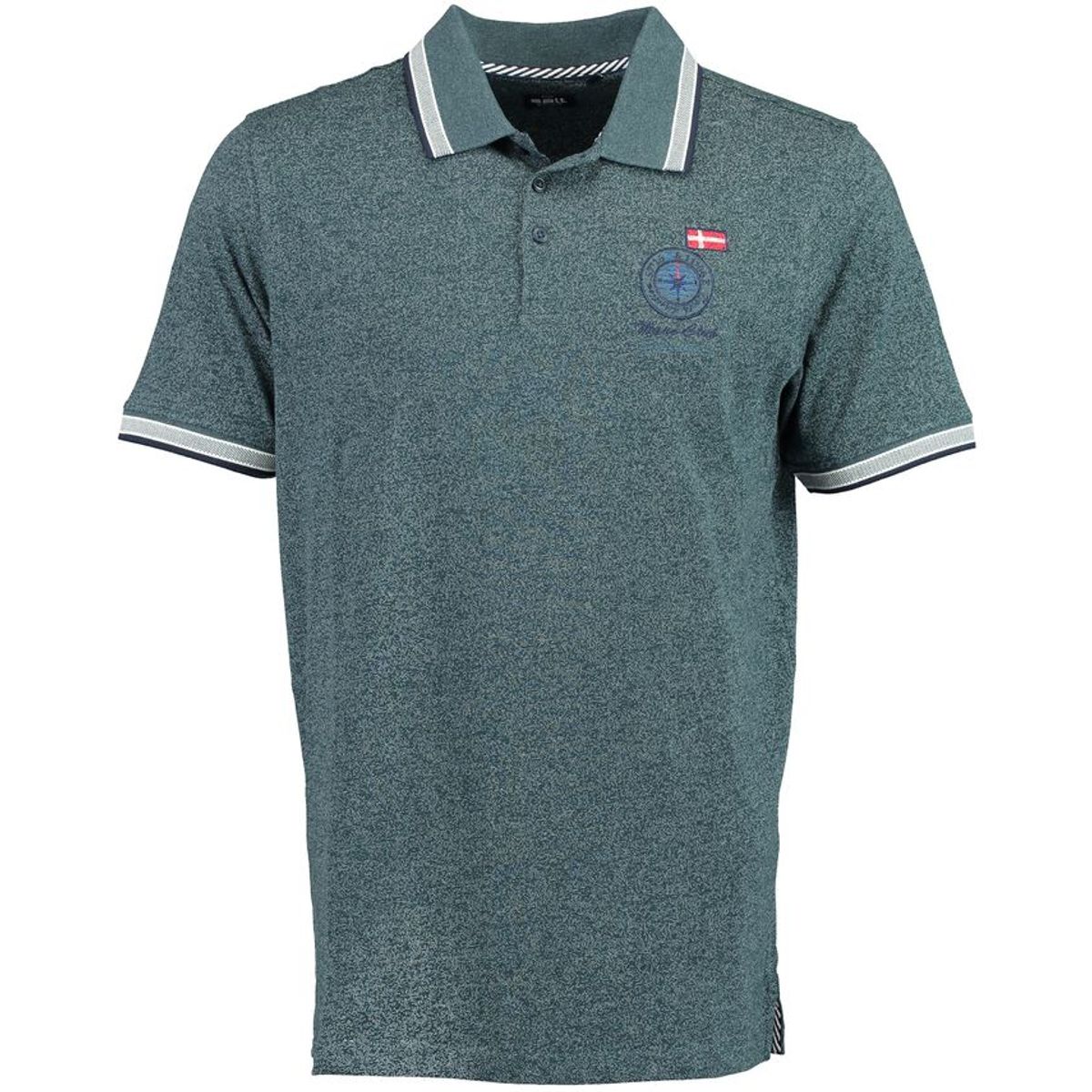 Mens slub yarn polo