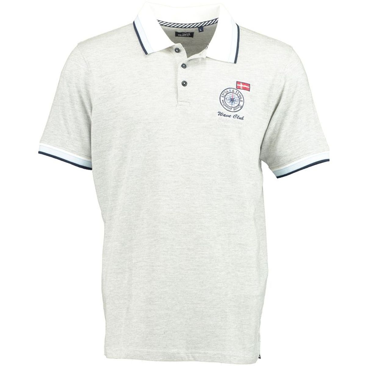 Mens slub yarn polo