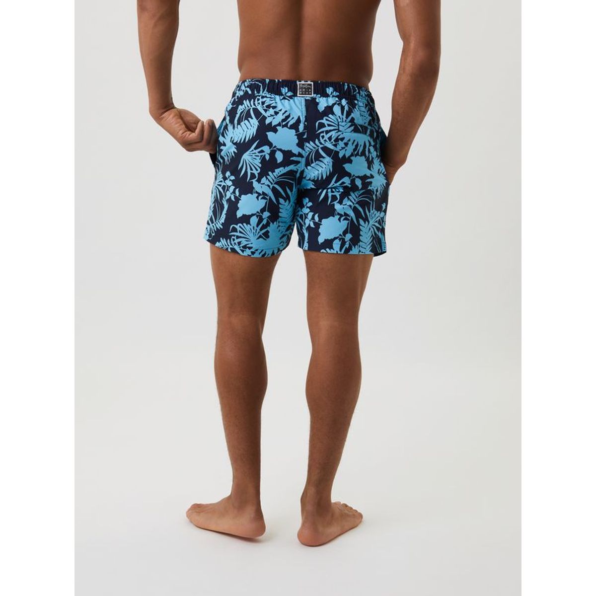 BORG PRINT SWIM SHORTS, BB SUMMER LEAFS