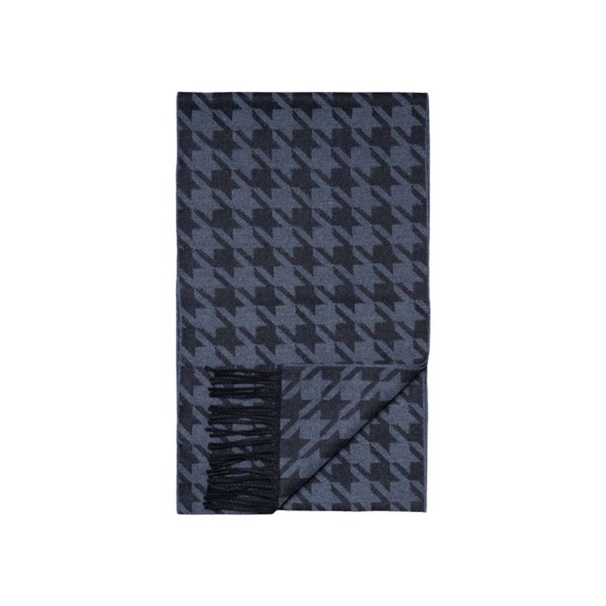 Houndstooth Merino Wool Scarf