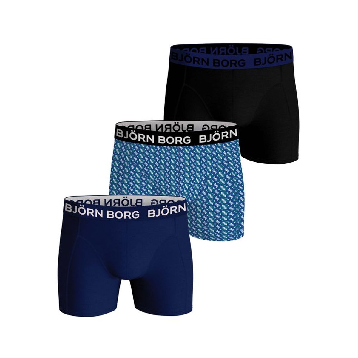 COTTON STRETCH BOXER 3p, MULTIPACK 10