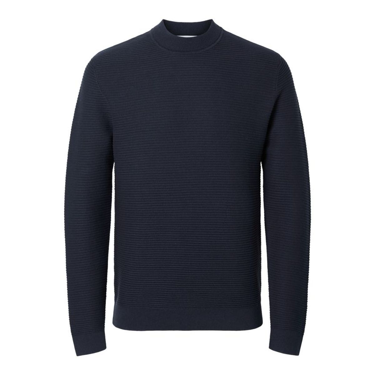 SLHTION LS KNIT STRUCTURE MOCK NECK