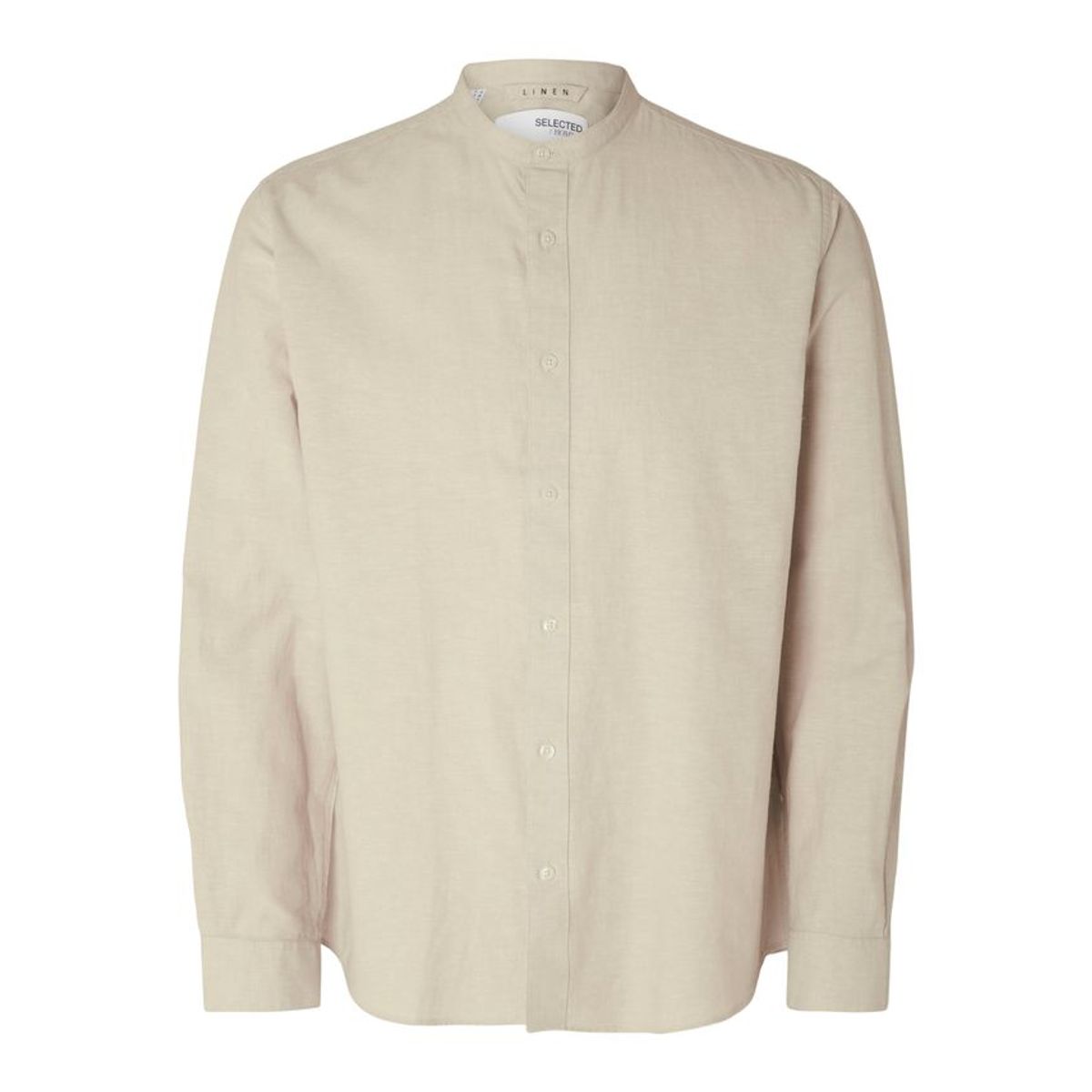 SLHREGNEW-LINEN SHIRT LS CHINA W