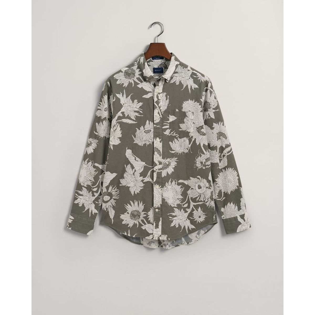 REG COTTON LINEN SUNFLOWER SHIRT