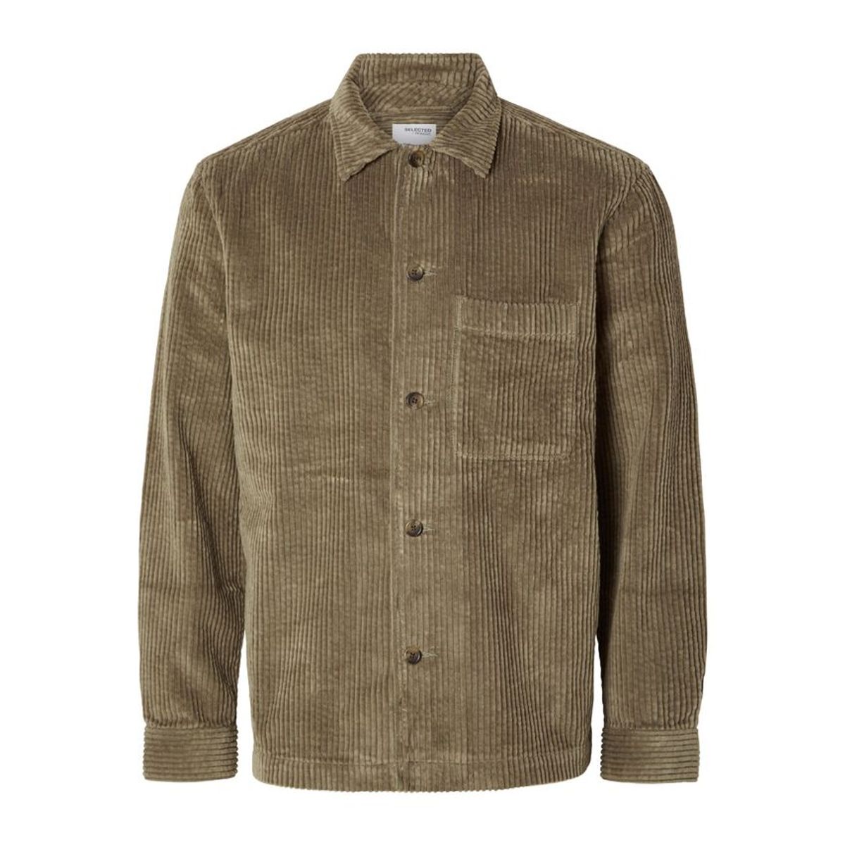 SLHLOOSEJAKE-CORD OVERSHIRT LS W