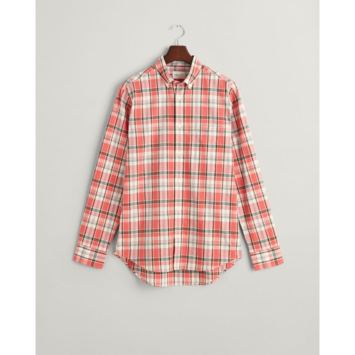 REG COTTON LINEN CHECK SHIRT