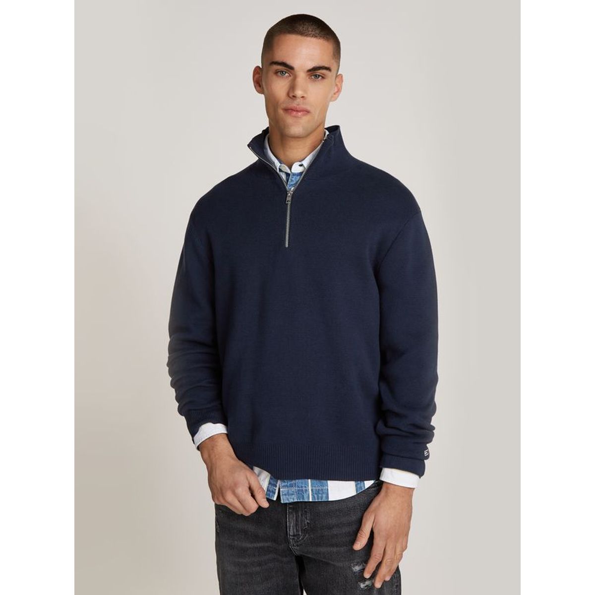 TJM REG HALF ZIP SWEATER