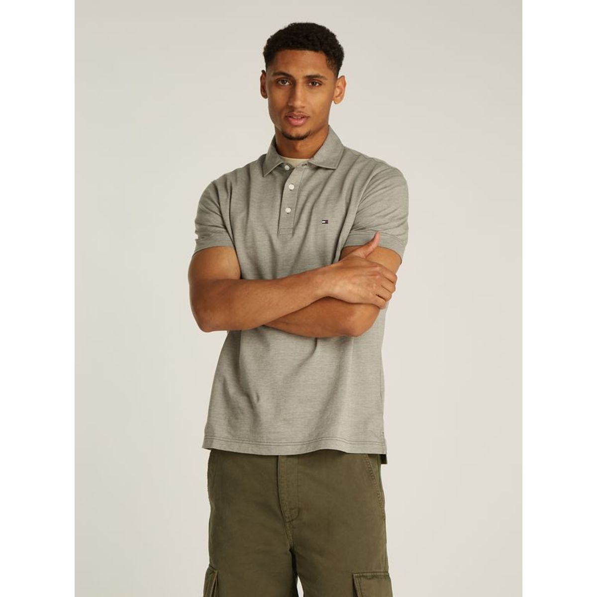 TWO TONE JACQUARD REG POLO