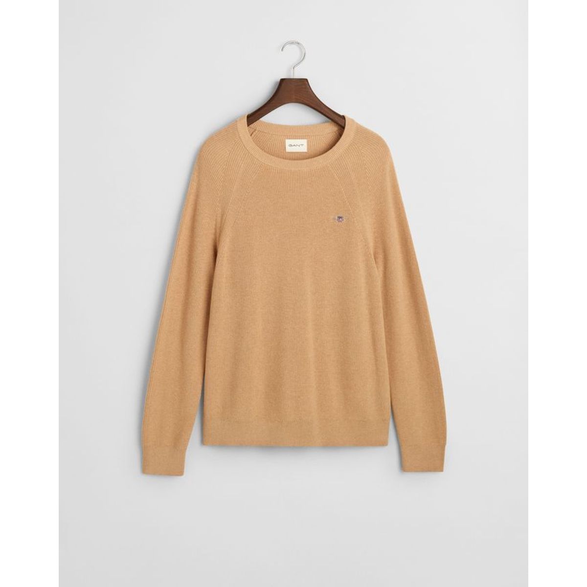 COTTON WOOL RIB C-NECK