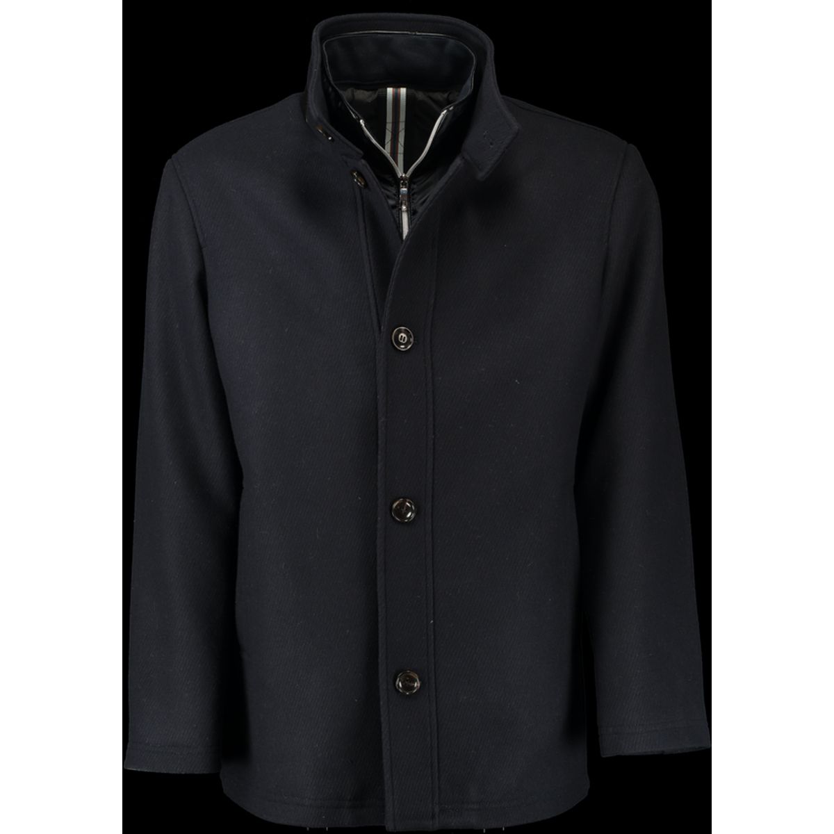 Regular fit wool jacket