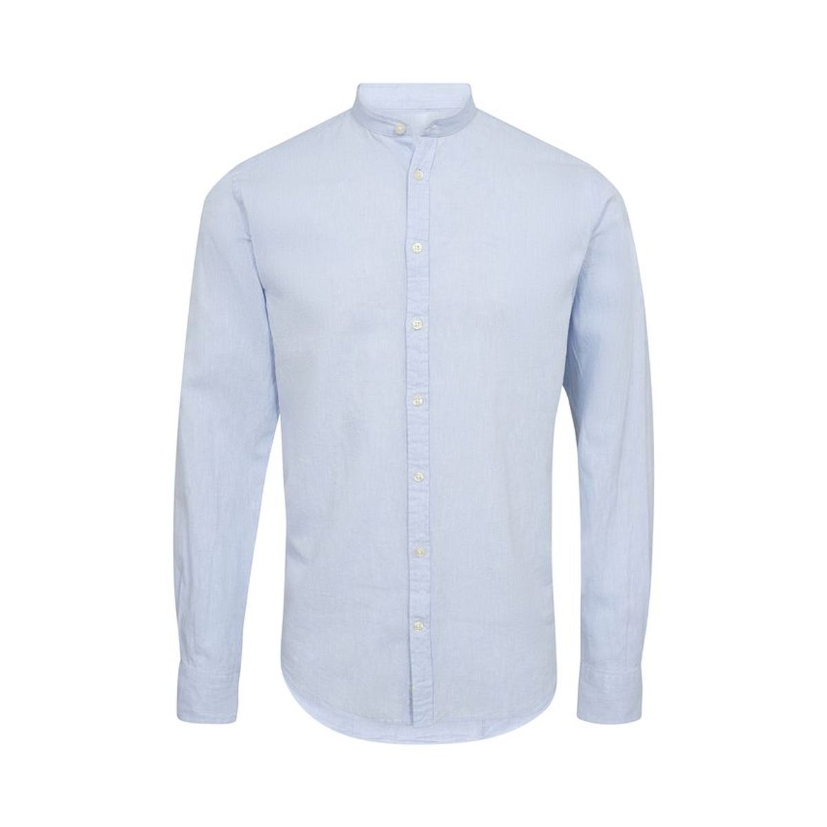 China collar linen l/s shirt