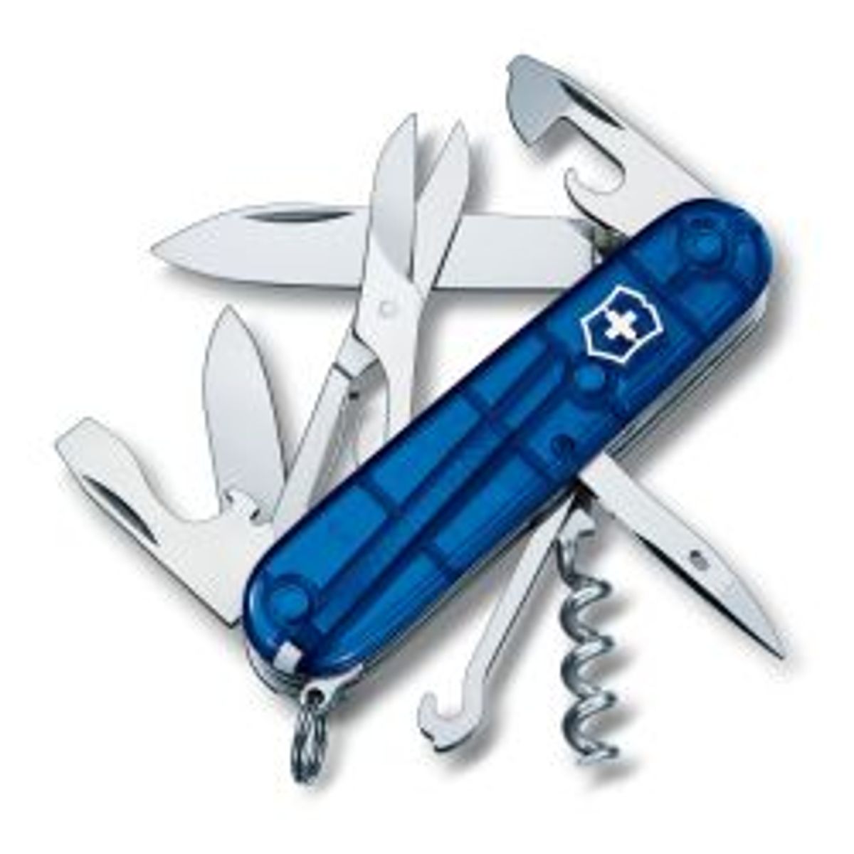 Victorinox Swiss Army Knife Climber, Blue Translucent, 91 Mm - Multitool