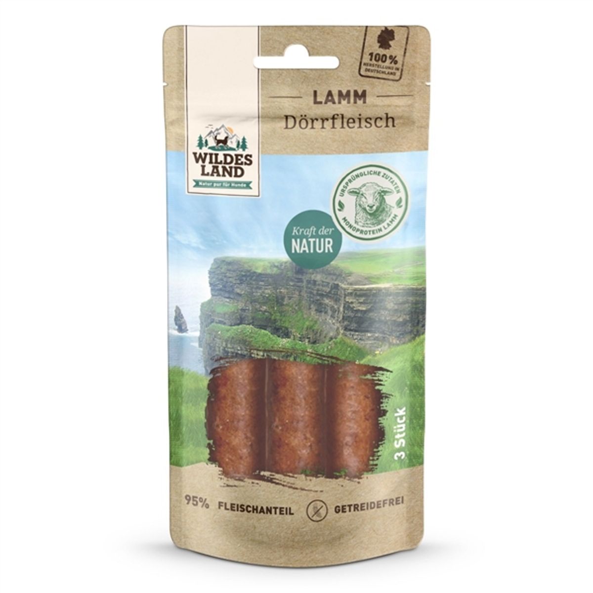 Wildes Land Meat Sticks med lam, 3 stk