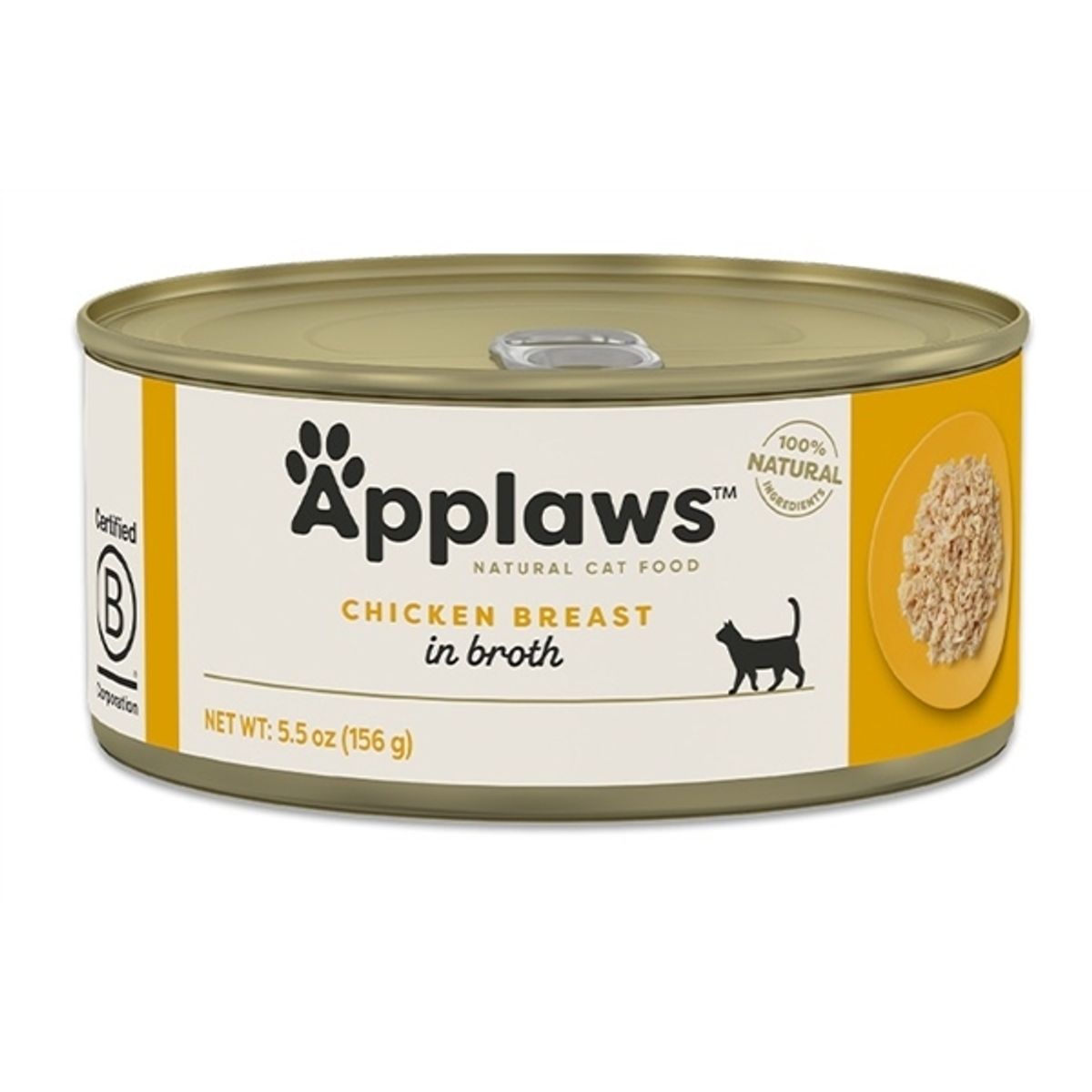 Applaws Cat Dåsemad, Chicken Breast in Broth, 156g