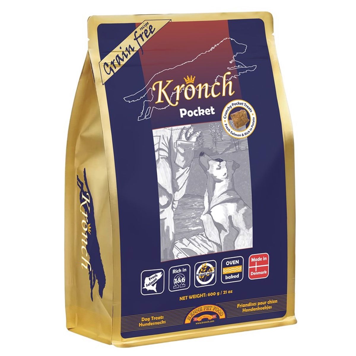 Kronch Pocket laksegodbid, 600g