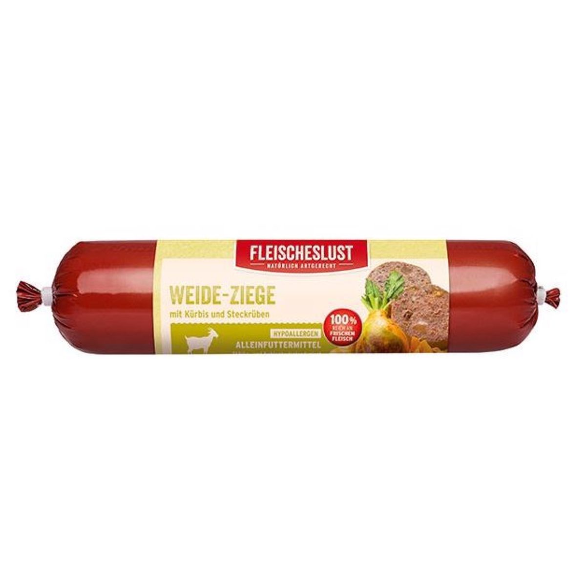 Fleischelust pølse med ged, græskar og svesker, 400g