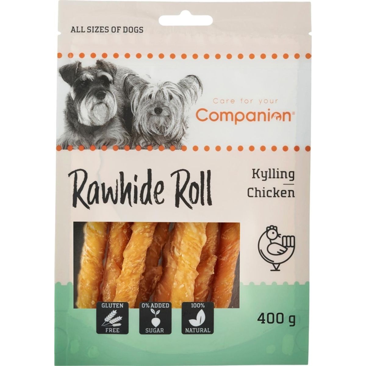 Companion Chicken Rawhide Roll, 400g