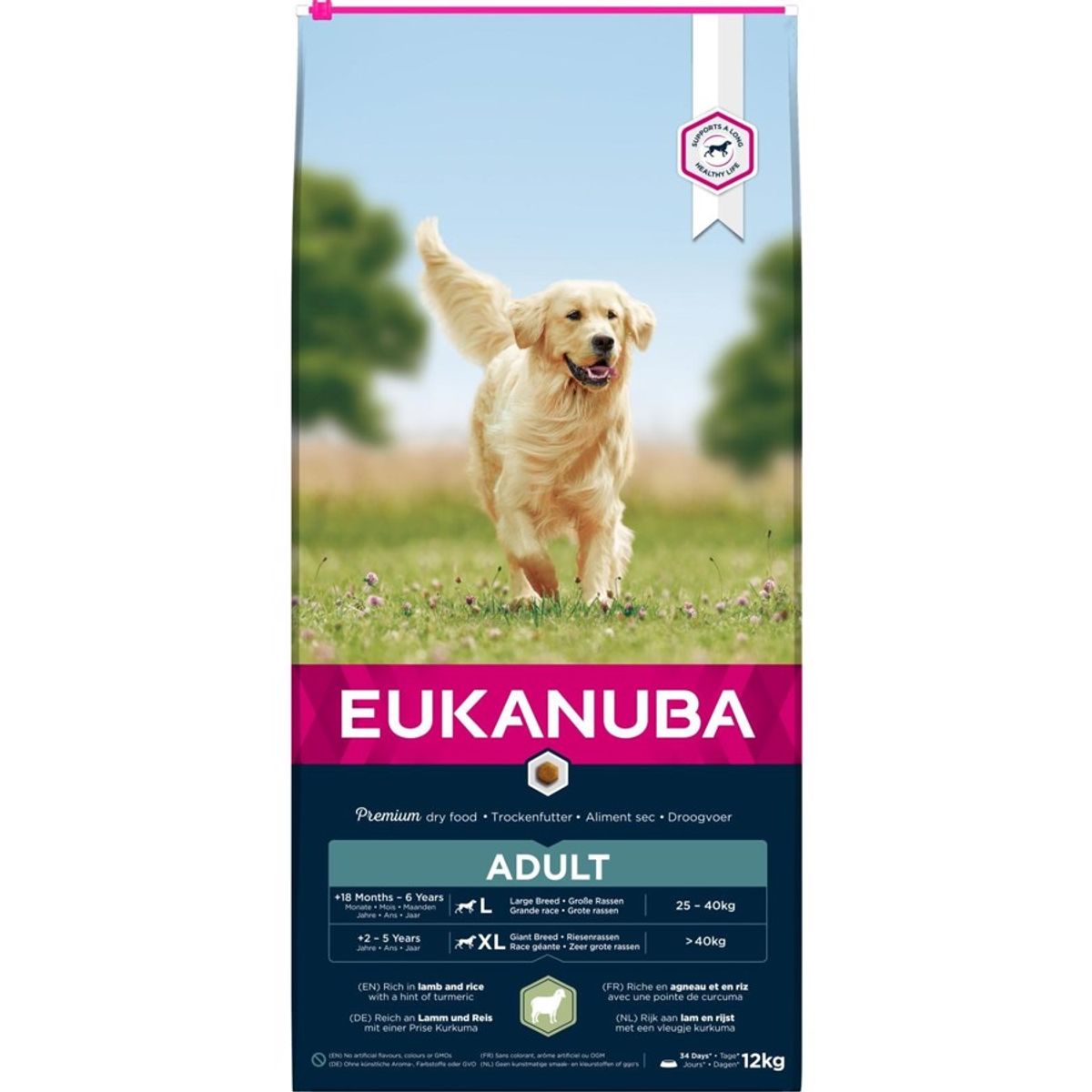 Eukanuba Adult Large Breed Lamb & Rice, 12 kg