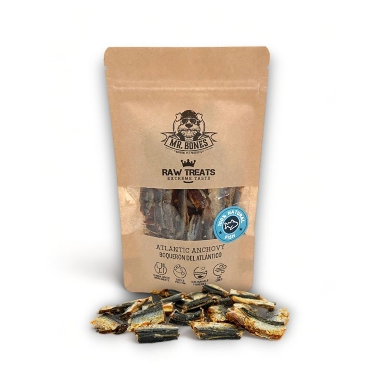 Mr. Bones Raw Treats Anchovie, 45g