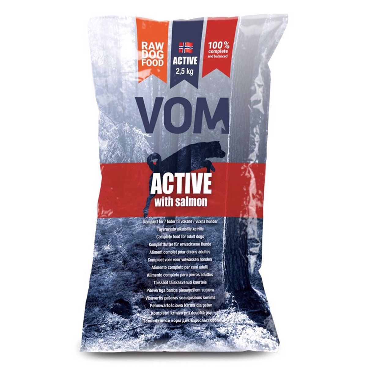 Vom Active Fuldfoder laks kødboller, 2.5 Kg