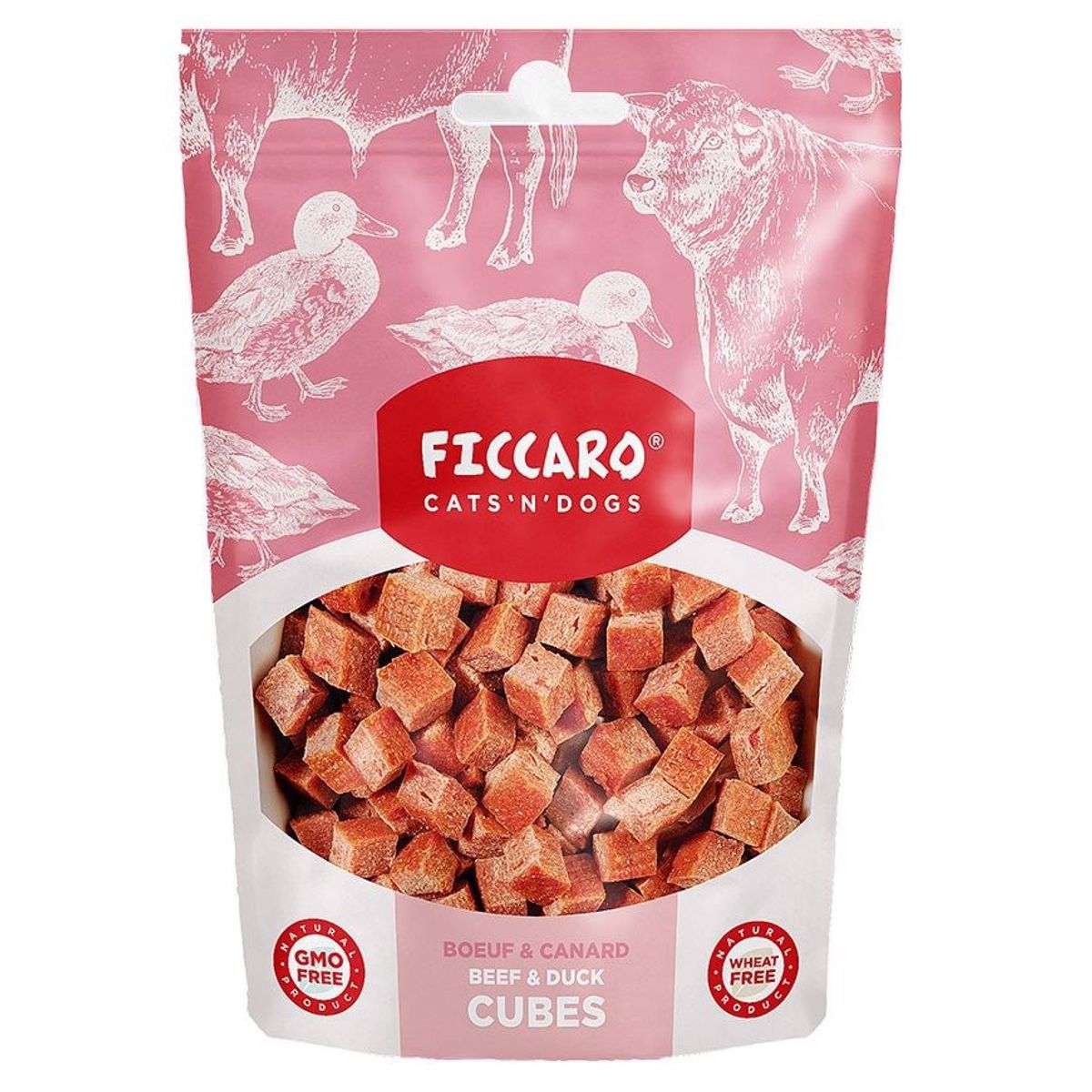 FICCARO Beef and Duck Cubes, 100g