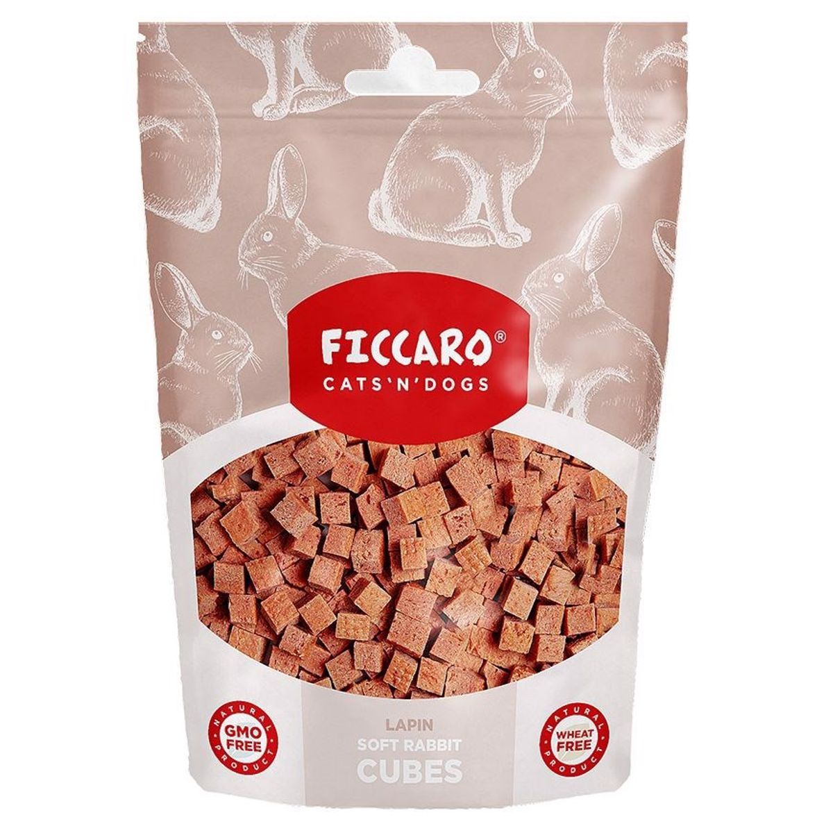 FICCARO Soft Rabbit Cubes, 100g