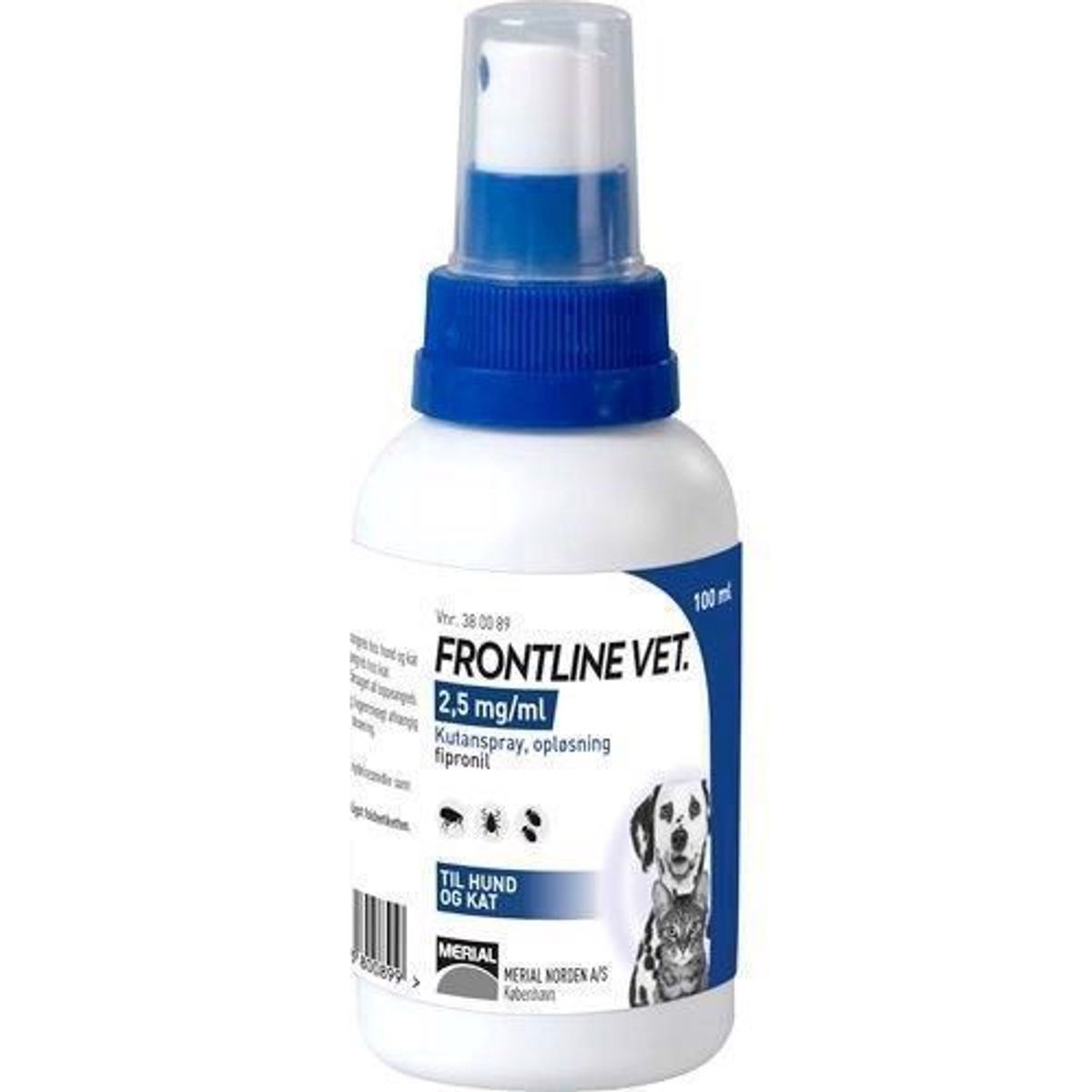 Frontline Spray mod lopper og flåter, 100 ml