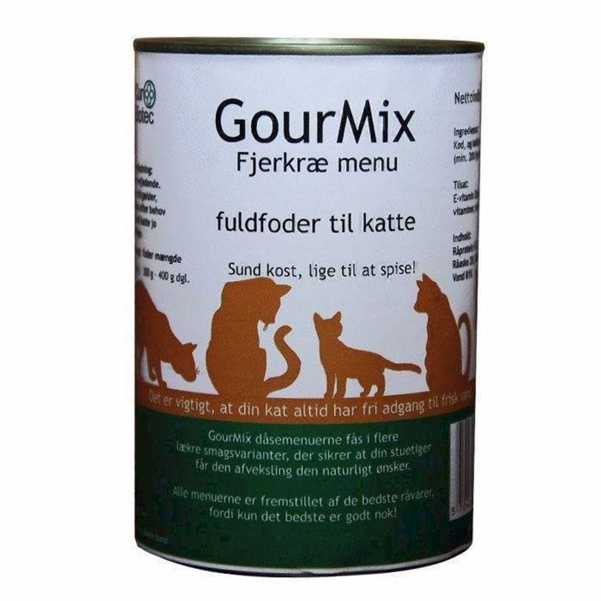 GourMix luksusmenu til katte, med fjerkræ smag, 400g