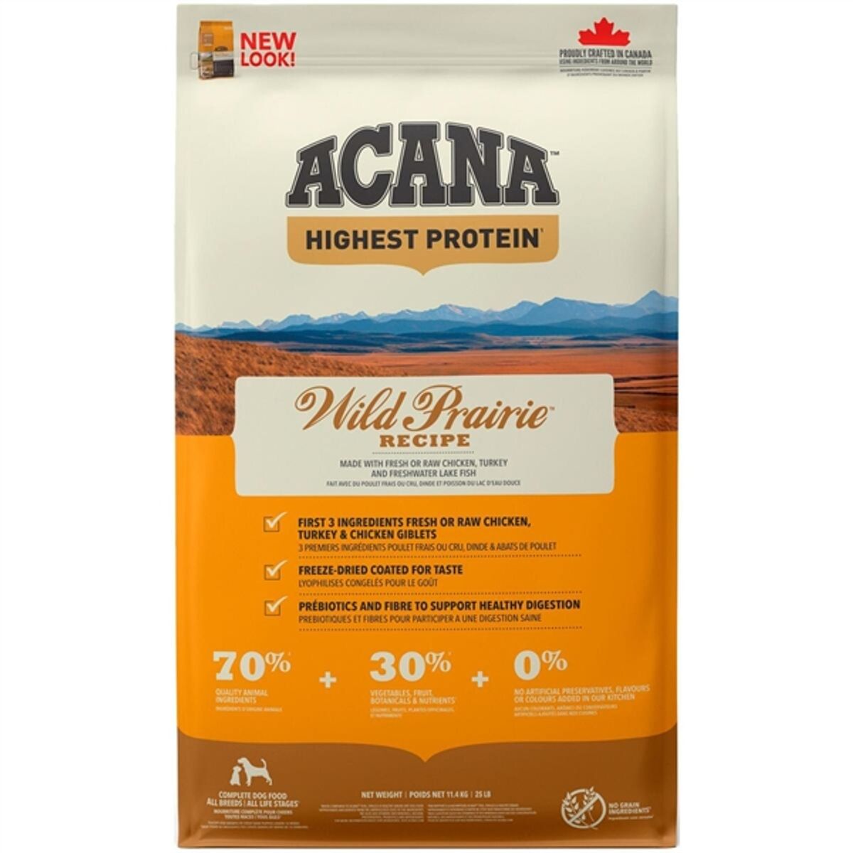 Acana Wild Prairie Recipe hundefoder, 11.4 kg